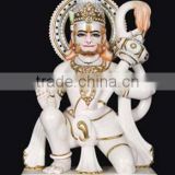White Marble Decorative Hanuman Murti