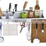 The New Space Aluminum Knife Rack Biscalix 60cm Multifunctional Kitchen Storage Rack Spoon Scoop Chopsticks Holder thumbnail-1