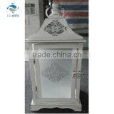 Stainless Steel Windproof White Vintage Lantern Candle Holder thumbnail-1