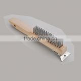 2014 the newest US style industrial spiral wire brush with scraper SJIE3023