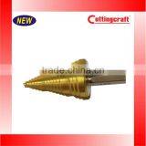 HSS Three Flute Imperial Size Titanium Step Drill Bit thumbnail-3