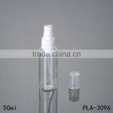 China Hot Products Flat Shoulder 50ml Pet Spray Water Bottle Cosmetic Toner Perfume Plastic Spray Bottle thumbnail-1