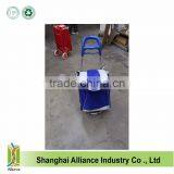 Black White Blue Travel Trolley Luggage Bag With Removable Wheels thumbnail-2