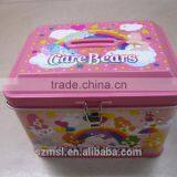 House Shape Tin Can Coin Bank Saving Box With Lock thumbnail-2