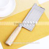 Factory Wholesale High Quality Wood Handle Potato Cutter Knife thumbnail-4