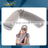Flexible Optionally Velvet Fabric Memory Foam Cylinder Travel Neck Support Pillow