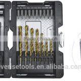 38 Pieces HSS Twist Drill and Cobalt Drill Bits