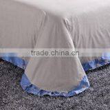 2016 Jacquard Lake Blue Satin 4pcs Bedding Sets Including Duvet Cover Bed Sheet Pillowcases Set Twin King Queen Full Size. thumbnail-3