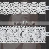 Custom white cotton lace elastic