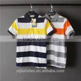 T Shirt Cotton Yarn Dyed Shirt , Polo Shirts Customized Logo ,Short Sleeve Yarn Dye Polo Shirt