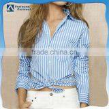 Office Lady Shirt Formal Long Sleeve Stripe Women Shirt 2016 thumbnail-1