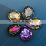 DZ-3003 Pear Vitrail Medium 10x14mm Crystal Metal Setting Sew On Rhinestone thumbnail-3