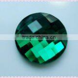 Flat Back Round Glass Beads Sew on Crystal Glass Stone thumbnail-1