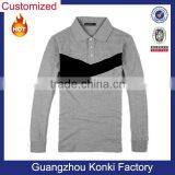 Long Sleeve Polo Shirt Chest Logo for Men Shirt Embroidery Design thumbnail-1