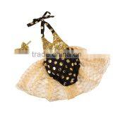 Newest Birthday Kids Tutu Skirts Sequin Romper Tutu Set 2 Piece Skirt Sets thumbnail-6