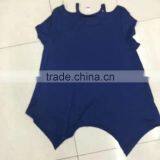 Women Stock Clothing Stylish Irregular Blank T-shirt thumbnail-5