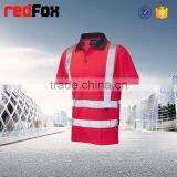Two-colored Reflective Safety T-shirt for Running Mens Good-looking T-shirt hi Vis Polyester T-shirt Terry Cloth thumbnail-4