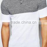 MGOO Promotional Teamwear Company Muscle Fit Knitted Polo Color Block Mens Shirts Body Building thumbnail-4