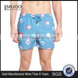 Customize Pattern And Color Cheeky Mouthful Print Bigmouth 100% Nylon Swim Trunks Quick Drying Split Leg Opening Swim Shorts thumbnail-1