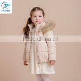 2017 Latest Design Girls Winter Jacket With Fur Hood Kids Clothes Padding With Cotton thumbnail-3