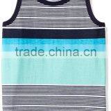 Colorful Stripe 100%cotton Tank Tops With no Design thumbnail-3