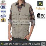2015 Wholesale Portable Spring Man's Multi Pocket Vest thumbnail-1