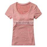 Cheap Wholesale 95% Polyester 5% Spandex Dry Fit Women t Shirt thumbnail-5