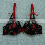 Stylish Hot Sale Sexy Lady Bra With Fancy Cherry Printing thumbnail-1