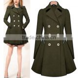 Women's Double Breasted Cinch Trench Coat thumbnail-1