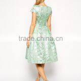 Deep Plunge Metallic Prom Dress thumbnail-2