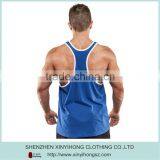 Blue Color Fitness Wear,wholesale Sports Singlet,contrast Side Tank Tops thumbnail-2