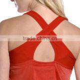 Double Layer Yoga Tank Top With A Loose And Breathable Mesh Overlay thumbnail-5