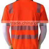 Mens Short Sleeve Fluorescent Interlock Bulk Poly/cotton High Visibility Polo Shirt thumbnail-2