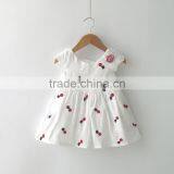 Baby Girls Cotton Dress White Cotton Dress Baby Poplin Cotton Dress thumbnail-1