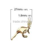 Zinc Based Alloy Charms Kangaroo Gold Plated thumbnail-2