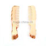 Iron Based Alloy Hair Clips Findings Comb Gold Plated thumbnail-2