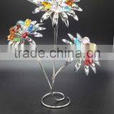 k9 Crystal Flower With Golden Plated thumbnail-3