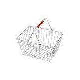 Portable Retailing Rolling Shopping Baskets / Carts With Two Wheels HBE-R-4 390x390x520mm thumbnail-1