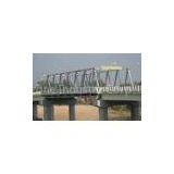 Permanent Stability Simple Steel Truss Bridge with Hot - Dip Galvanized Surface Protection