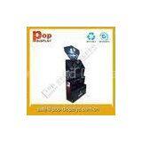 Corrugated Black Cardboard Floor Display Stands For Exhibition thumbnail-1