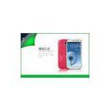 Custom Pink Leather Phone Case For Samsung Galaxy S3 / I9300 With Card Slot thumbnail-1