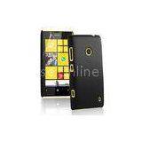 Hard Plastic Cell Phone Cases Black , Rubber Nokia Lumia 520 Covers thumbnail-1