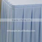 100% Polyester Table Skirts for Banquet Wedding Table Skirting With Top Cover Polyester Wedding Table Skirting