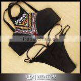 Hot Sale Sexy Vintage Printing Bikini thumbnail-4