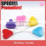 Mulit Color Heart Shaped Stick Candle for Valentine's Day Decoration thumbnail-1