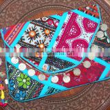 Indian Vintage Clutch Banjara Patchwork Clutch Handmade Mirror Hand Embroidered Purse