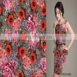 Changfa Textile Cheap Fine Quality Plain Woven Seaside Coconut Palm 100 Print Rayon Fabric