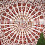 Queen Size Wall Hanging Mandala Tapestries Hippie Art Tapestry Beach Throw Blanket Hippie Peacock Wall Hanging Picnic Wholesale thumbnail-4