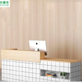 Miniso Wooden Cashier Desk Checkout Counter for Sale Reception Desk Checkout Counters for Retail Stores Cashier Counter thumbnail-3