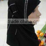 A252 Popular crystal beaded arabic wear;islamic headscar;muslim hijab 2011